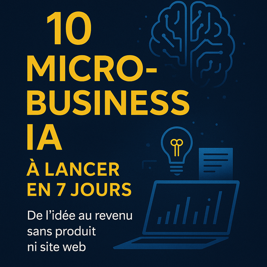 10 Micro-Business IA rentables à lancer en 7 jours